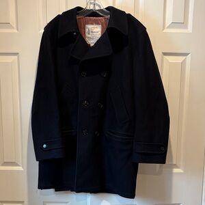 London Fog Men's Navy Peacoat